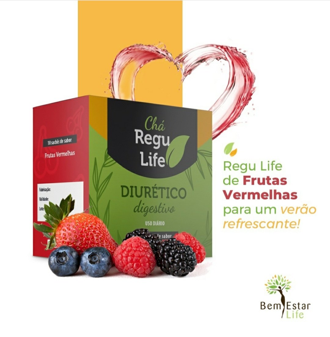 CHA REGU LIFE FRUTAS VERMELHAS - 10 SACHET  