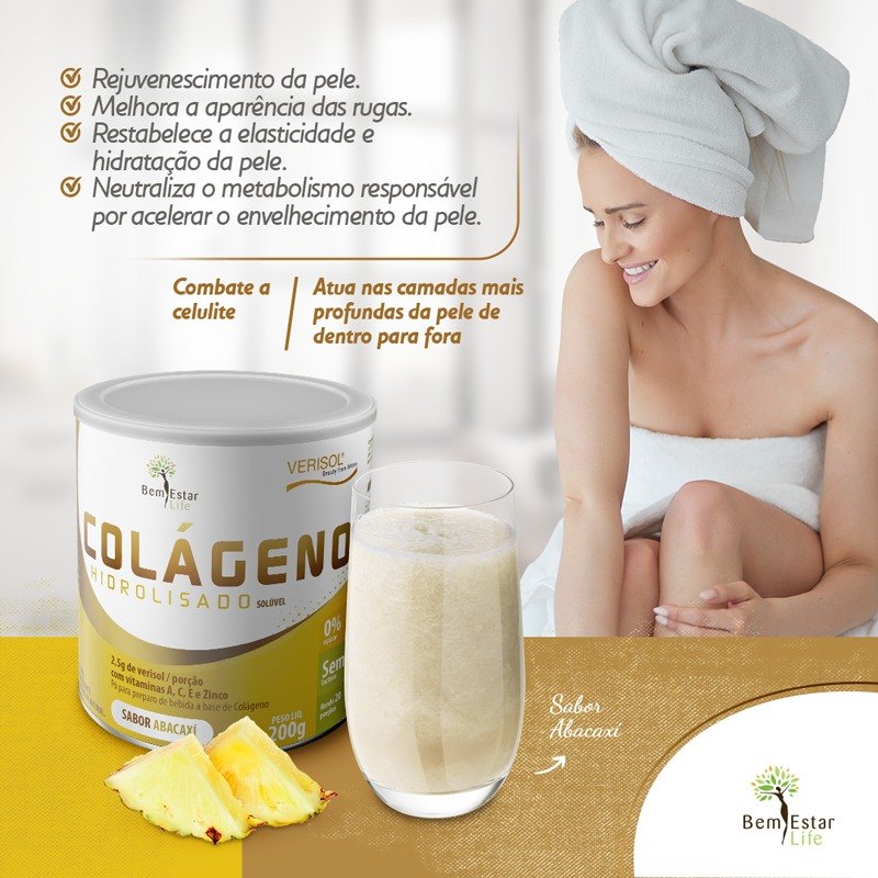 COLAGENO EM PO COM VERISOL ´SABOR ABACAXI