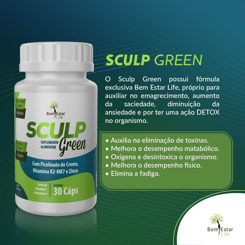 SCULP GREEN - 30 CAPSULAS